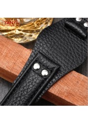 Genuine leather men's watch band, 22mm strap with engraving mat CH2891 CH3051 CH2564 CH2565