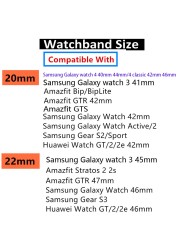 22mm Watch Band For Samsung Galaxy Watch 4/Classic/3 45mm Strap 42mm 46mm 40mm 44mm/Gear S3 Bracelet 22mm Ceramic Strap