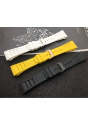 Top Quality Imported Nature Soft Silicone Rubber Black Watchband Watch Band For Mille Strap For Strap RM-011 For Richard Strap