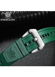 Steeldave Automatic Mechanical Strap 20mm Replacement Watch Bands Automatic Watch Bracelets Diving Watches Waffle Strap 20/22mm