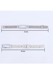 Stainless Steel Metal Strap For Honor Band 4 Run/Honor Band 5 Sport Bracelet Huawei Band 3e/Band 4e Wristband Replacement