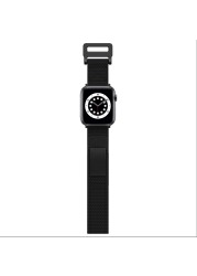 Velcro Nylon Loop Ring for Apple Watch 45mm 41mm 44mm 42mm 40mm 38mm Strap for iWatch Series 7 6 SE 5 4 3 2 1 Bracelet Watchband