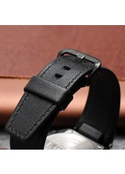 Leather Strap for Casio GST-S100g/S110/S130l/W100G/W110/210B/400G/410/B100/W300 Wristband Accessories 26x14mm