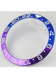 38mm*30.6mm Bezel Watch Insert Fit For 40mm GMT Automatic Men's Watch Aluminum Bezel Ring Red/Blue/Purple/Green/Gold