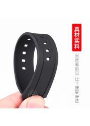 For Casio Watch Edifice EF-552D -1AVUDF Watchband Waterproof Rubber Watch Strap Silicone Bracelet Men Resin Strap