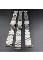 316L Stainless Steel Oyster Watchband for Seiko Men Watch Accessories Solid Jubilee Curve Bracelet Strap 18/19/20/21/22/23/24mm