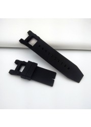 28mm Black Comfortable Silicone Watch Strap Replacement Bracelet For Invicta Subaqua Numa III 50mm Watchband Waterproof Strap