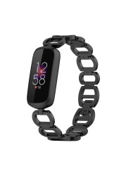 أسورة ذكية Fitbit Luxe فاخرة مصنوعة من الاستانلس ستيل سوار ساعة بديل معدني لملحقات Fitbit luxe