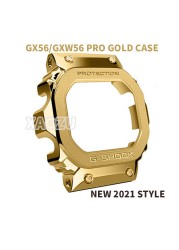 XAOZU Watchbands and Bezel for GX56BB GXW-56 Metal Strap Pro Style Case Frame with Tools 316 Stainless Steel Black Silver Gold