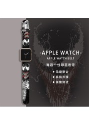 Disney game story 3 Losto Stitch Spiderman Iron Man watches watchband 20mm Apple watch watchband 38mm 40mm silica gel 42mm 44mm