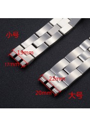 Watch Accessories for Swatch YCS YAS YGS Irony Strap Silver Solid Stainless Steel Watchband for Men/Women Metal Bracelet Stock