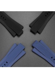 Silicone Rubber Watch Band Convex Interface 13mm For M-K MK8184 MK8295 MK8296 MK8445 MK8152 Watchband Man Watches Strap