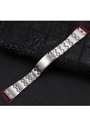 Stainless Steel Watch Band 19mm 20mm Strap Wristband Watch Strap Depolyment Watch Buckle Replacement Wrist Strap For Seiko