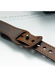 Genuine Leather Korea Strap for Apple Watch 7 Band 45/41mm 44/40mm 42/38mm Bracelet Apple Watch Strap for iWatch 6 5 4 3 2 1 SE