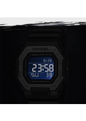 Sports Watches Man SMAEL Brand LED Watch Waterproof Military Digital Square Wristwatches Relogio Masculino Men Digital Watch