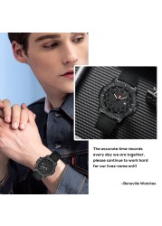 2022 new silicone strap men watches top fashion luxury brand business luminous quartz watch casual men waterproof date watch