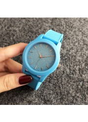 Brand Wrist Watches Fashion Men Women Ladies Girl Couples Crocodile Pattern Quartz Casual Silicone Band Watch LA09