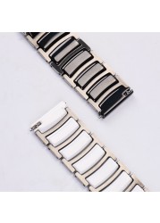 Fashion 20mm Ceramic Strap For Samsung Galaxy Watch 4 44mm 40mm Classic 46mm 42mm Active 2 Smartwatch Strap