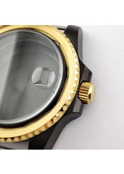 40mm NH35 NH36 case, watch accessories, add ceramic bezelfit for nh35 nh36, miyota 8215 8205 movement NO.26