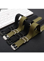 Nylon watch strap 22mm 23mm watch band waterproof sport for Luminox watchbands NATO black strap fashion bracelet for men strap