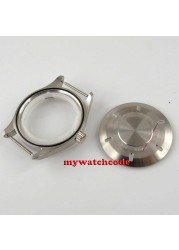 40mm Arc Glass 316L Stainless Steel Watch Case Fit NH35A NH36A Movement