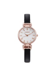 Casual and versatile little fresh Roman lady quartz watch leisure small leather fine strap student watch