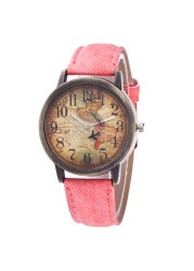 Quartz watch for women and men fashion round dial leather strap wristwatch women business men watches