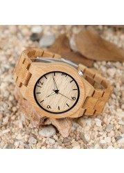 relogio masculino bobo bird wood watch men top brand luxury wooden watches men great gift drop shipping W-D27