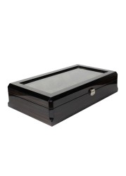 Black Watch Organizer Box Men Case Wood Casket Wooden Display Box Luxury Watches Rectangle Cabinet 6 Seat Man Storage Box