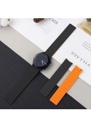 20mm Watch Strap For Samsung Galxy Watch 4 / Classic 44mm 40mm 46mm Original Silicone Wristband Bracelet Galaxy Watch 4 Strap