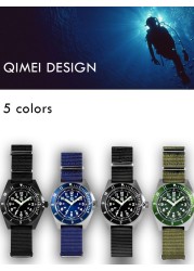 QM "Vietnam" / Platoon US Special Forces UDT Military Men's Outdoor Sports WAT 300M Diver Watch with C3 Luminous SM8019B