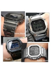 GMW-B5000 Watches & Bezel Steel Watch Band Strap High Level 316L Stainless Steel with Tools Gift for Holiday