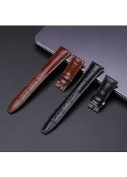 20mm 21mm 22mm Watch Band For IWC Watches Portofino Portugieser Strap Watch Accessorie Genuine Leather Watch Band Strap Chain