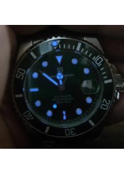 PAGANI DESIGN 1639 Japan mechanical movement 43mm wristwatch 100m waterproof ceramic bezel men watches business full steel clock