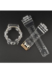 Watch accessories for Casio gshock strap GA-700 710 735 5413 5522 resin watch strap case silicone watchband men watch strap