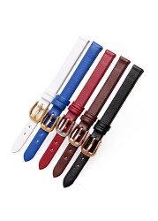 Genuine Leather Watch Band 18*14mm For casio LTP-2069L-4A Watch Strap Port Replacement Women Bracelet Cowhide Accessories Wristband