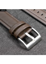 URVOI Leather Strap for Apple Watch Series 7 6 SE 5 4 3 Feel Comfortable Soft Touch Pin Buckle Suitable for iWatch 40 41 44 45mm