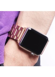 Metal Strap for Apple Watch Band 44mm 42mm 40mm 38mm Stainless Steel Bracelet for iWatch 6 SE 5 4 3 2 1 Series Accessories