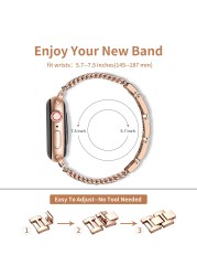 case + dress bracelet for apple watch band 40mm 41mm 38mm 45mm 44mm 42mm 38mm metal strap watchband iWatch serie 3 4 5 6 se 7 strap