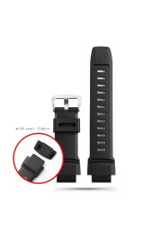 Watches Silicone Rubber Wrist Strap For Casio PROTREK PRG-260/270/550/250 PRW-3500/2500/5100 Replacement Bracelet Black 18mm