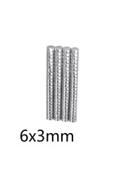 10-50pcs Small Round Magnets Strong Magnet Rare Earth Neodymium Magnet 6mm Diameter 1/1.5/2/3/4/6/8/10/15/20mm Thick