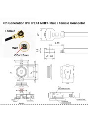 20pcs U.FL IPX IPEX Female Connectors IPEX4 MHF4 SMT Socket WiFi Antenna Base PCB RF Coaxial Antenna Board Terminal