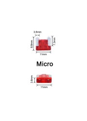 80pcs/lot Micro Auto Mini Car Low Profile Mini Blade Fuse Kit 3A 5A 7.5A 10A 15A 20A 25A 30A With Clip For Any Kind Of Car