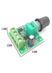 Speed ​​Controller Voltage Knob Switch Kit DC 1.8V 3V 5V 6V 12V 2A PWM Low Voltage Motor Speed ​​Controller