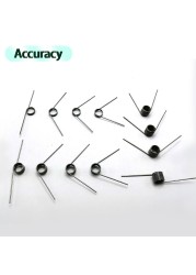 10pcs Wire diameter 0.8mm 3/6/9 coil spring steel V-spring torsion small springs torsion hairpin spring 180/120/90/60 degree