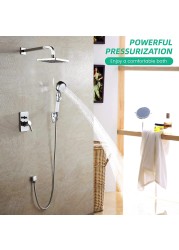 Turbo Fan Water-saving Shower Head and Stand High Reassure Rainfall Shower with Fan Bathroom Accessories