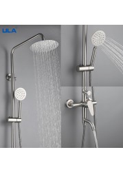 ULA Shower Faucet Stainless Steel Bathroom Bathtub Faucet Shower Mixer Faucet Black Shower Tap Head Rainfall Shower Tools