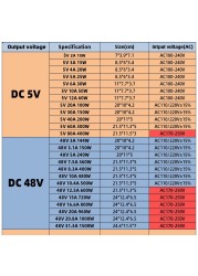 KAYPW AC Transformer Power Supply Converter AC 110V 220V to DC 5V 12V 24V 48V Power Supply Inverter Transformer for Led CCTV