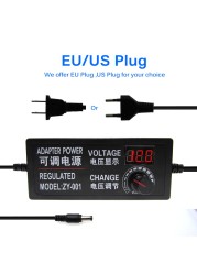 Adjustable AC to DC Power Supply 3V 5V 6V 9V 12V 15V 18V 24V 1A 2A 5A Universal Power Supply Adapter 220V to 12V Volt Adapter