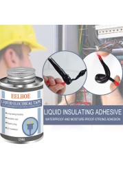 125ml Electrical Tape Liquid Insulation Sealant Electronic Static Sealant High Temperature Resistant Glue Seal Waterproof